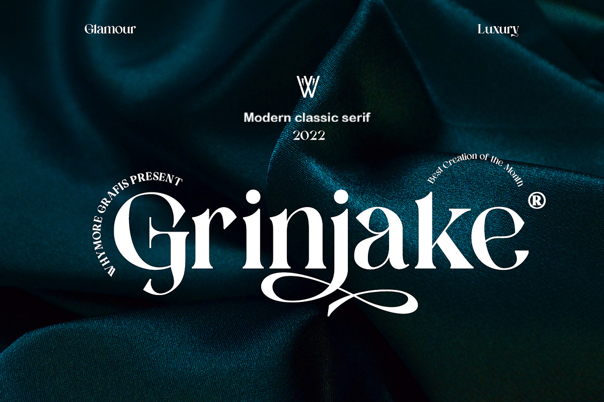 Grinjake Font | Classic Serif Font, a Serif Font by WhymoreArt (Photo 1 of 9)