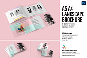 5 A4 Landscape Brochure Mockup, a Books & Magazine Mockup by Illusiongraphic (Thumbnail 1 of 25)