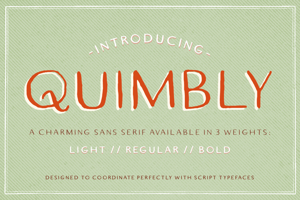 Quimbly Font Trio