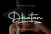 Dhatan, a Handwritten Font by albert_kalingga (Thumbnail 1 of 4)