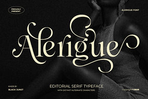 Alerigue — Editorial Serif Font