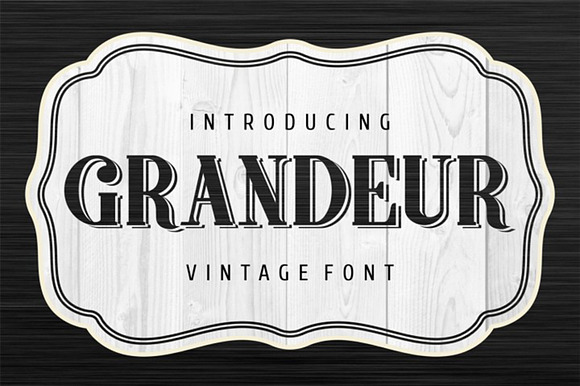 Grandeur new vintage font preview 3