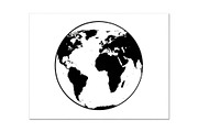 Global Earth World Map Icon Bundle, an Icon by musafir_fashion (Thumbnail 6 of 10)