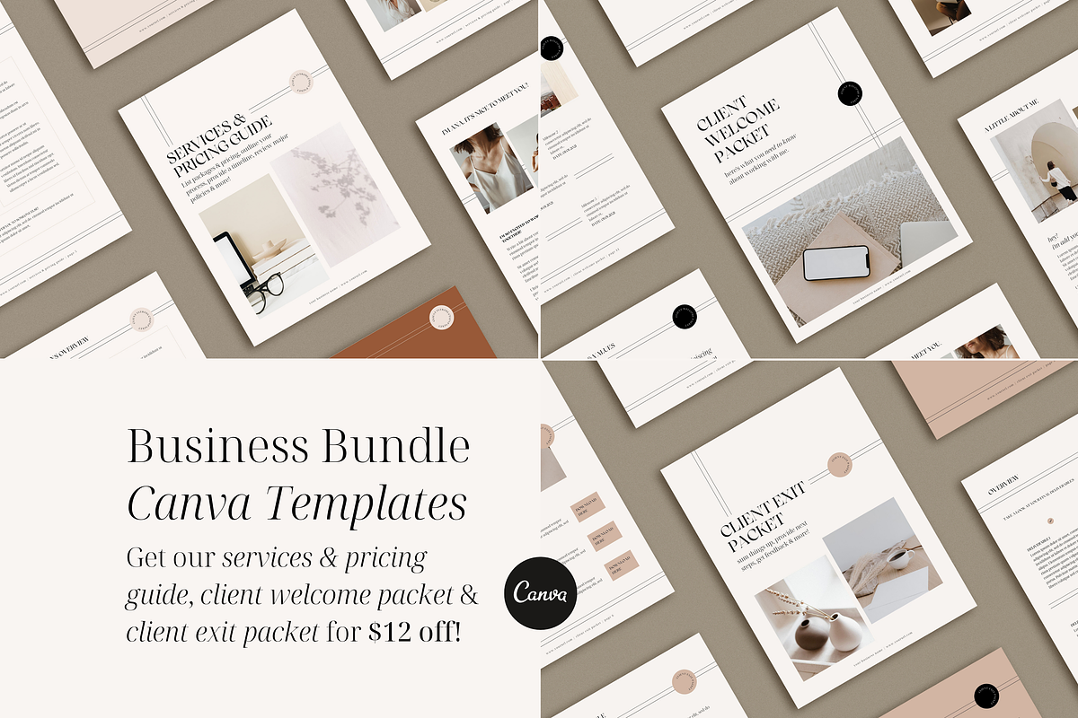 Business Template Bundle | Clients, a Templates & Theme by Tiny Pine Creative (Photo 1 of 9)