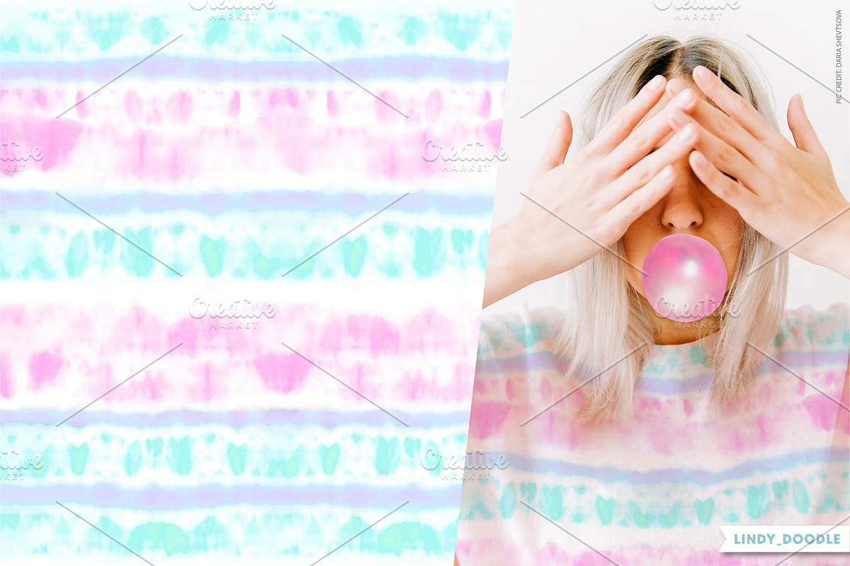 Summer Pastel Tie-Dye Patterns, a Pattern Graphic by Lindy_doodle (Photo 6 of 13)