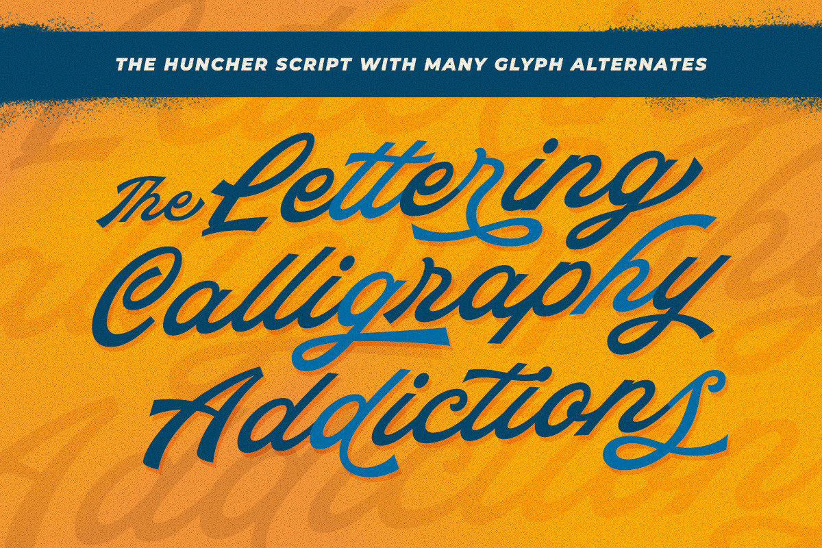 The Huncher Script, a Script Font by Letterhend Studio (Photo 2 of 9)