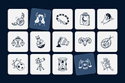Zodiac Drawing Art Set, an Outline Icon by Vectors Market (Thumbnail 6 of 8)