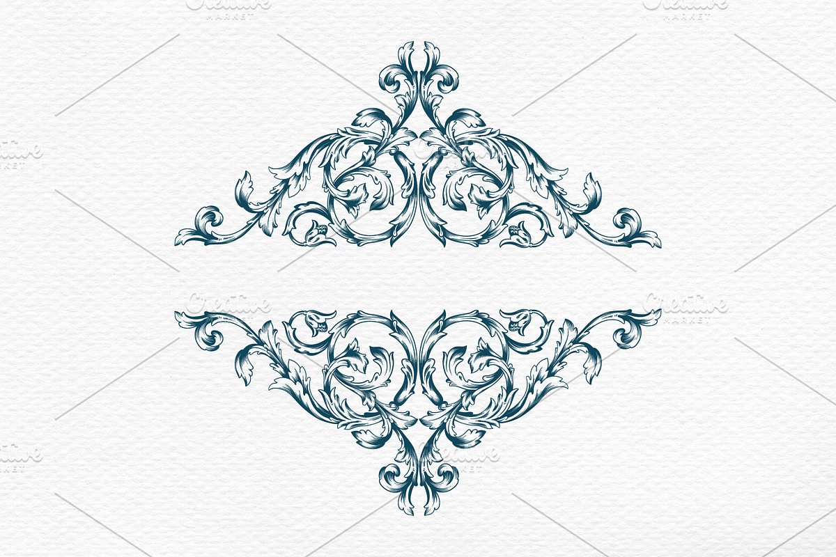 Frames And Borders Ornate Hand Drawn, a Decorative Illustration by Samira (Photo 10 of 10)