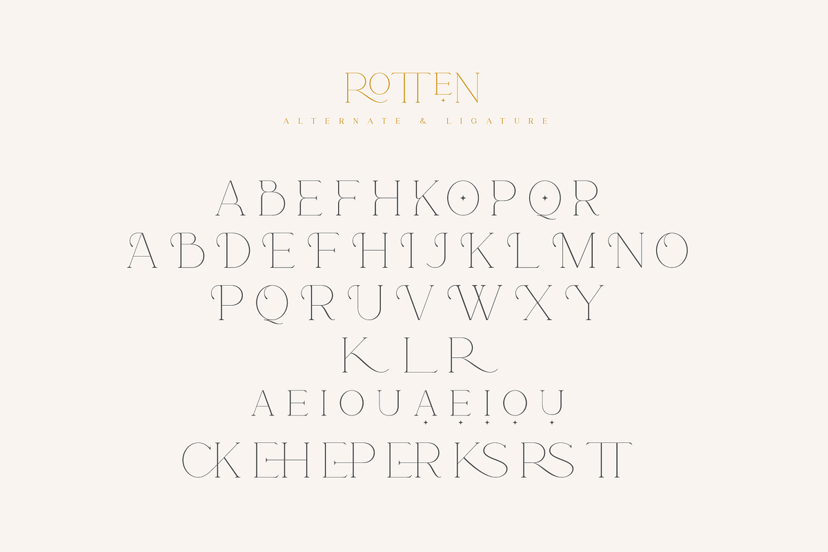 Rotten - Modern & Elegant Serif Font, a Serif Font by Pen Culture (Photo 12 of 13)