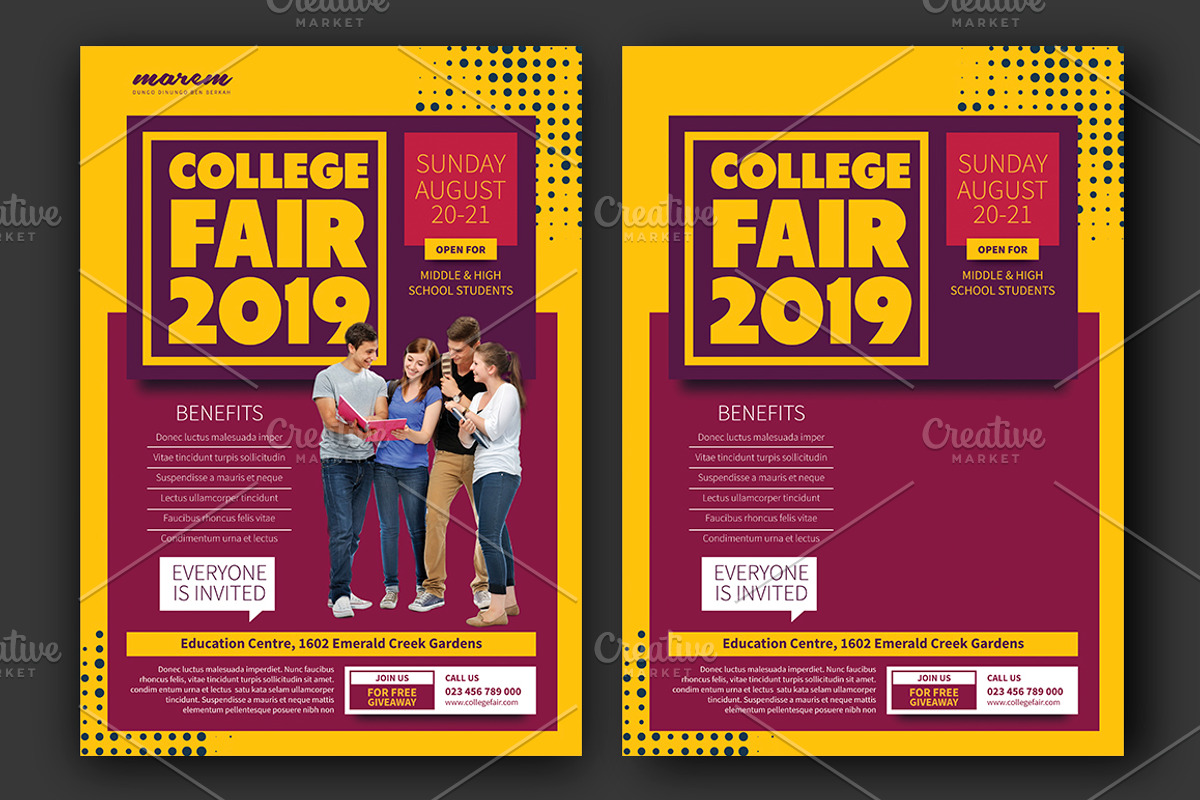 College Fair Flyer, a Flyer Template by Saphari (Photo 3 of 4)