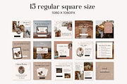 Instagram Post Template Boho Canva, a Social Media Template by HerstedHertz (Thumbnail 3 of 9)