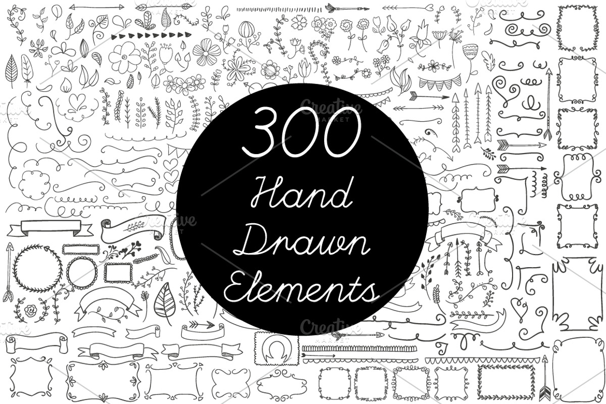 Vector Hand Drawn Elements Vol.2