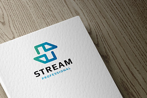 Stream Letter S Logo