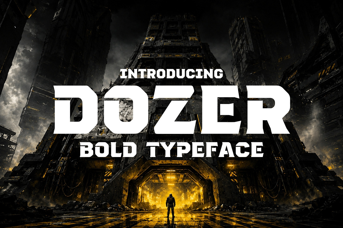 Dozer - Bold & Heavy Typeface, a Serif Font by HipFonts (Photo 1 of 11)