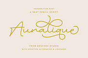 Auralique, a Script Font by Creative Keelik (Thumbnail 11 of 11)