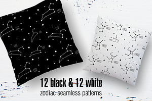 24 CONSTELLATION Seamless Patterns