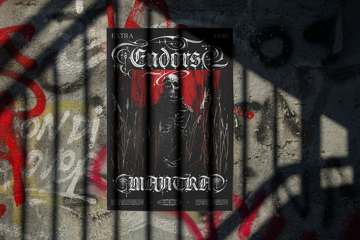 Gryphire Black Typeface, a Blackletter Font by alit design (Photo 15 of 20)