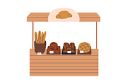 Farmers market stalls with food set, a Food Illustration by Good Studio (Thumbnail 5 of 7)