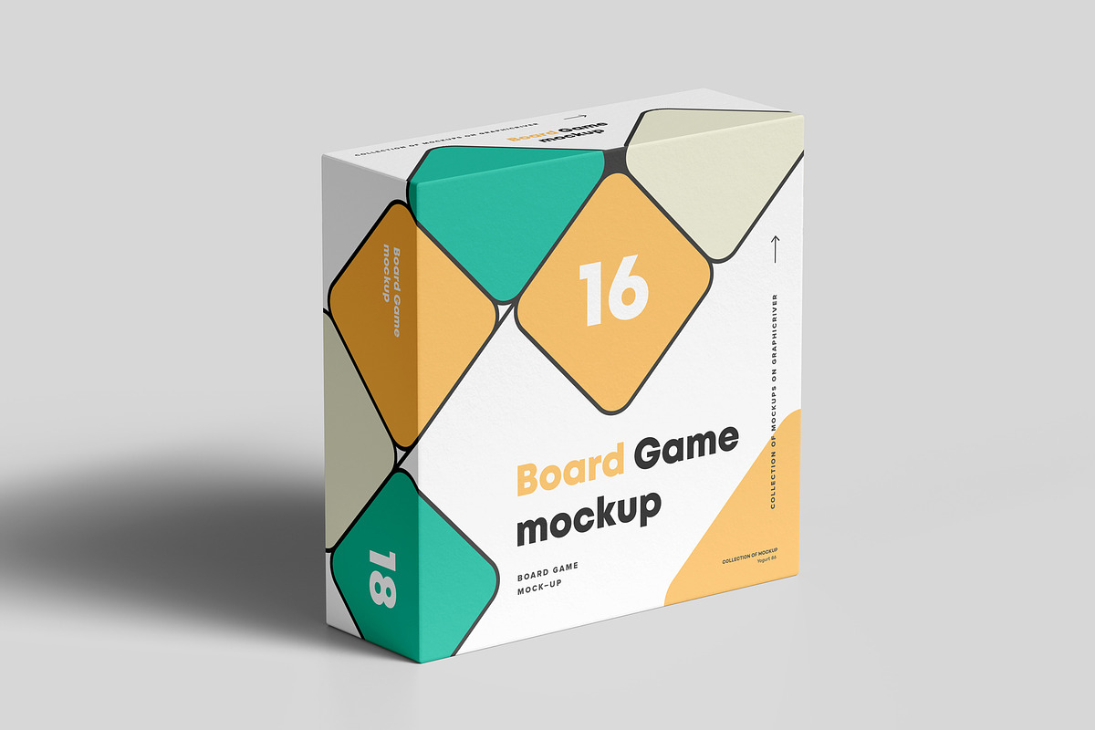 Board Game Mock-up, a Merchandise Mockup by Yogurt86 (Photo 4 of 8)