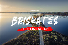 Briskates - Brush Display Font