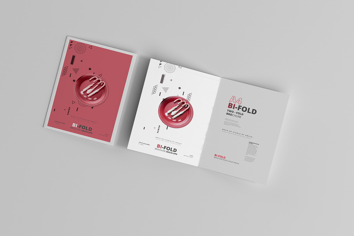 A4 Bi-Fold Brochure Mockups, a Print Template by pmvch (Photo 9 of 9)