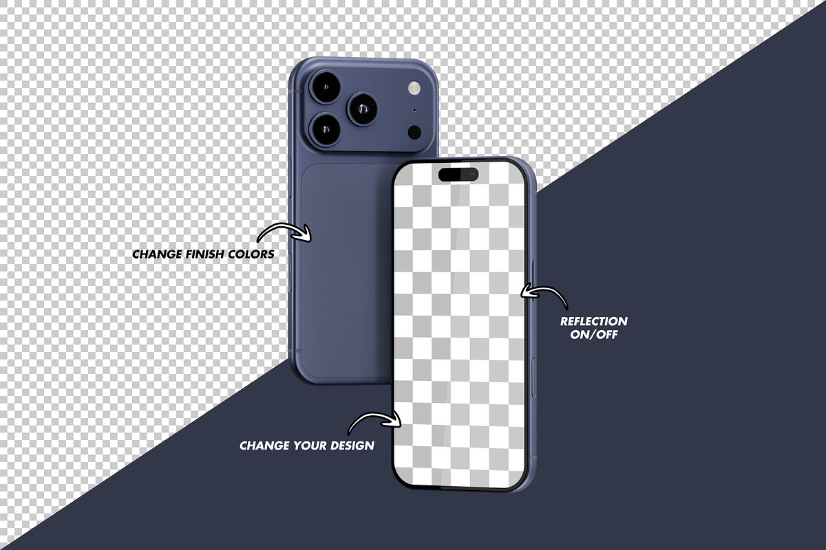 iPhone 17 Pro Mockup, an iPhone Mockup by itefan Studio (Photo 2 of 3)