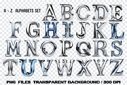 Silver Metal Alphabets Clipart, an Illustration by SindyPrintDesign (Thumbnail 3 of 3)