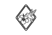 Hummingbird Flower Design Bundle, an Illustration by Designs_River (Thumbnail 8 of 31)
