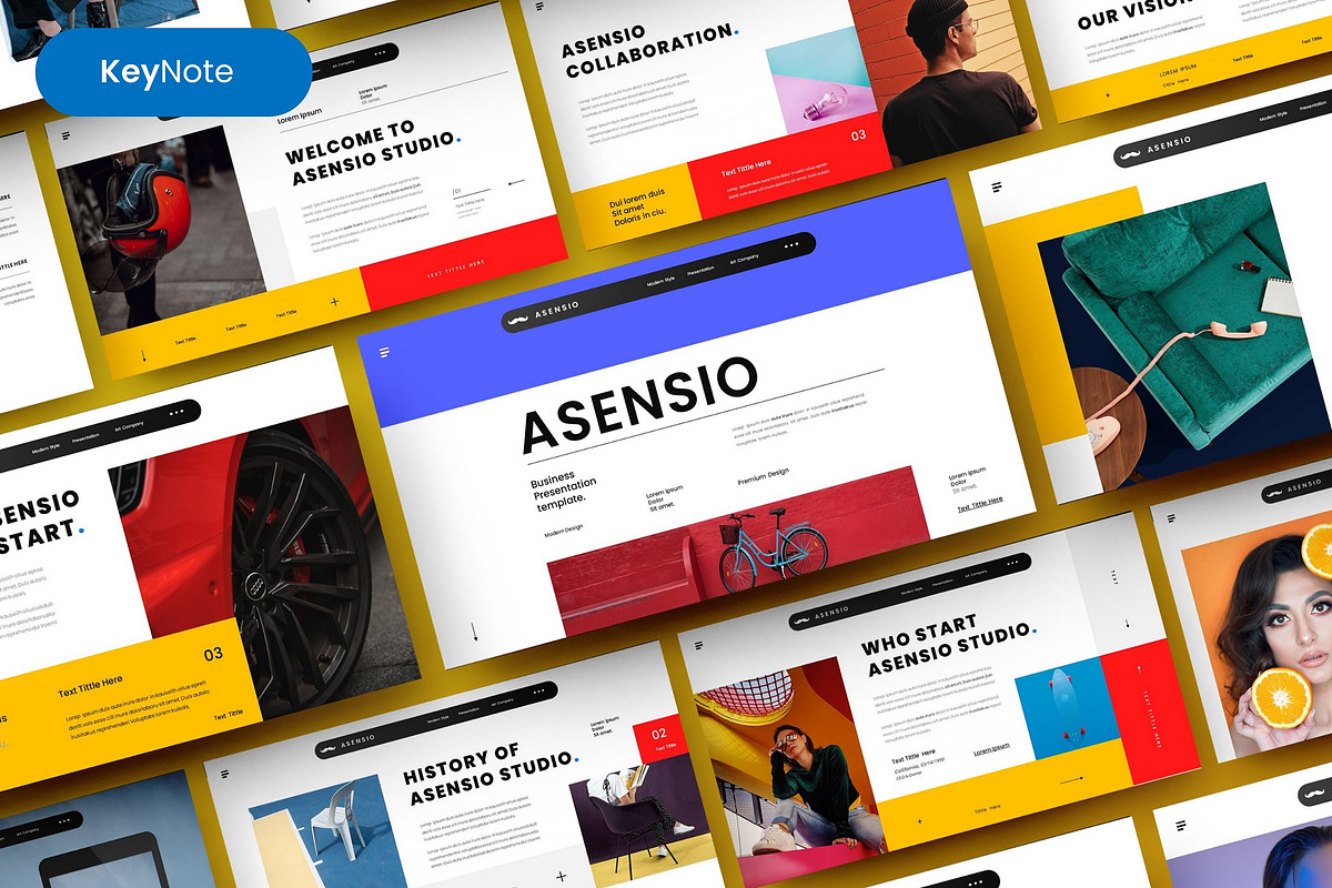 Asensio – Business Keynote Template, a Presentation Template by Dens Creative Studio (Photo 1 of 6)