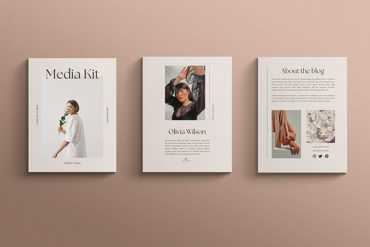 PERKY | Media Kit Canva Template, a Magazine Template by Sierra Creative Studio (Photo 4 of 10)