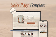 Yoga Retreat Canva Sales Page, a Landing Page Template by Unalome Design Studio (Thumbnail 1 of 5)