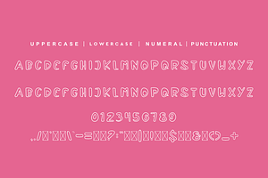 Lovenu Outline - Love & Outline Font