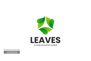 Leaves Gradient Colorful Logo, a Branding & Logo Template by ivan_artnivora