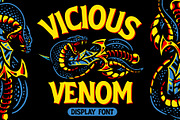 Vicious Venom Font, a Font by MightySHORT (Thumbnail 1 of 3)