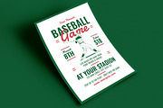Retro Baseball Game Event Flyer, a Flyer Template by Guuver (Thumbnail 3 of 3)
