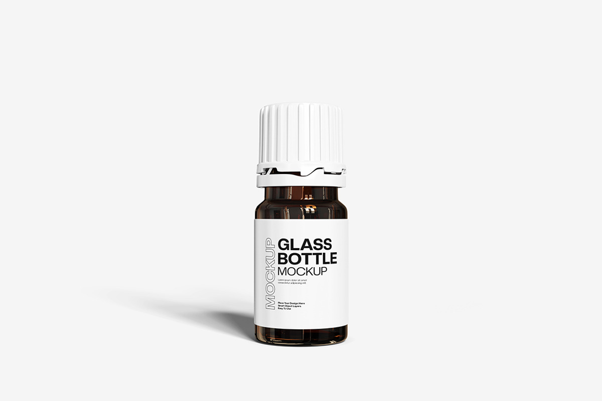 Glass Bottle Mockup, a Packaging Mockup by bimockup (Photo 2 of 6)