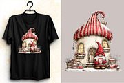 Whimsical Christmas House Clipart Bu, an Illustration by SVGArt (Thumbnail 2 of 8)