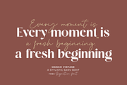 Mango Vintage Free Signature Font, a Sans Serif Font by zeenesia (Thumbnail 9 of 16)