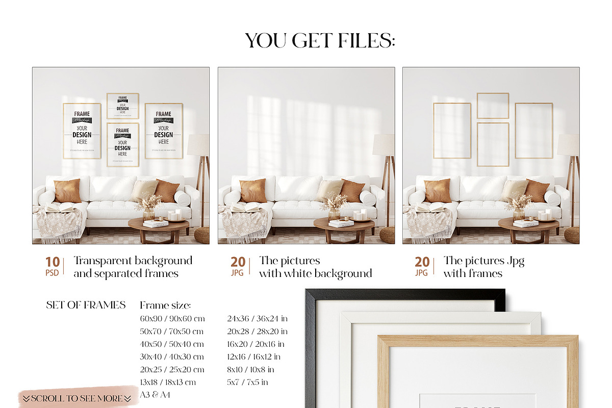 Frame & Wall Mockup Bundle - Sunny, a Print Template by Yuri-U (Photo 13 of 13)