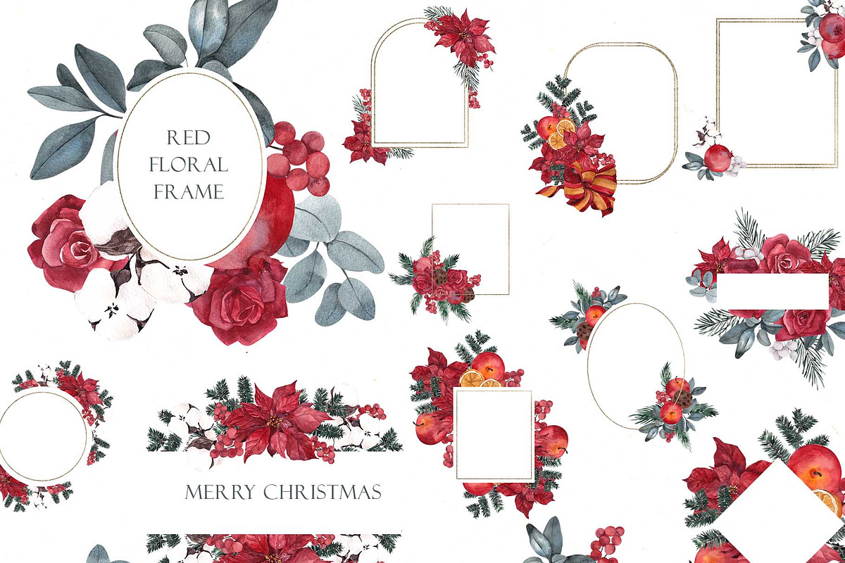 Christmas Creator. Watercolor season, a Decorative Illustration by ma_i_vi (Photo 8 of 21)