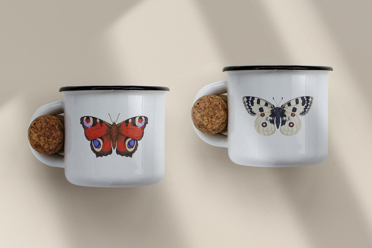 Vintage hand-drawn butterflies set, an Animal Illustration by Good Studio (Photo 7 of 7)