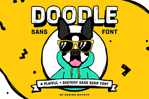 DOODLE SANS FONT + EXTRA GRAPHICS