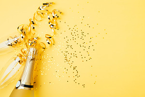 Concept of party with champagne on a