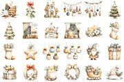Watercolor Christmas Decor Clipart, an Illustration by Sublimation Artist (Thumbnail 2 of 6)