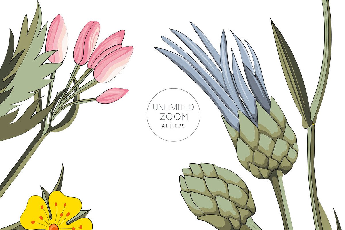 Botany, Exquisite vector pattern +!, a Pattern Graphic by Pink Linen (Photo 3 of 11)