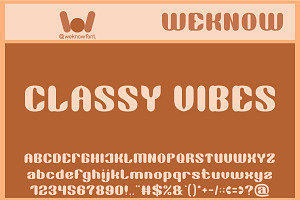 Classy Vibes font, a Font by weknow