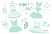 Mint Ballet Tutus Clipart, an Illustration by Amanda Ilkov (Thumbnail 1 of 2)