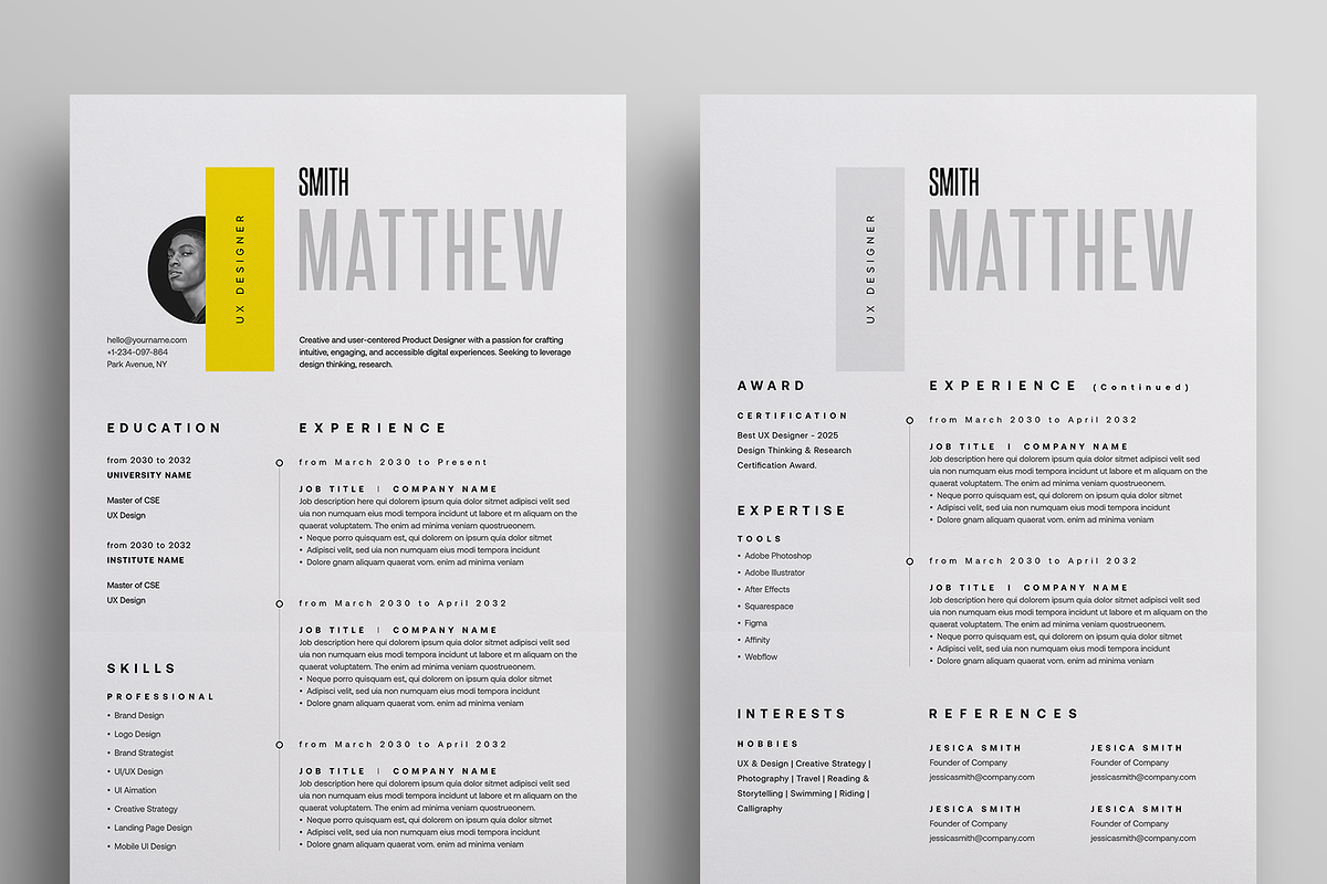 Resume/CV, a Resume Template by Reuix Studio (Photo 3 of 5)
