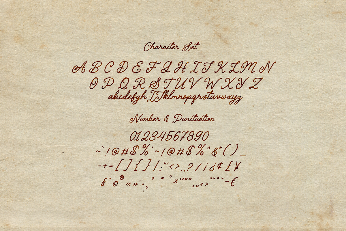 Penrose Script - Handwritten Font, a Script Font by Namela Studio (Photo 2 of 9)