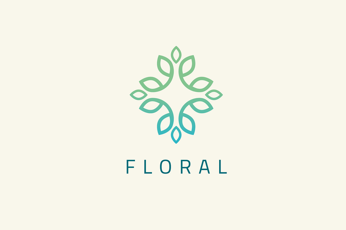 Flower Modern Geometric Logo, a Branding & Logo Template by Nues Design (Photo 2 of 4)